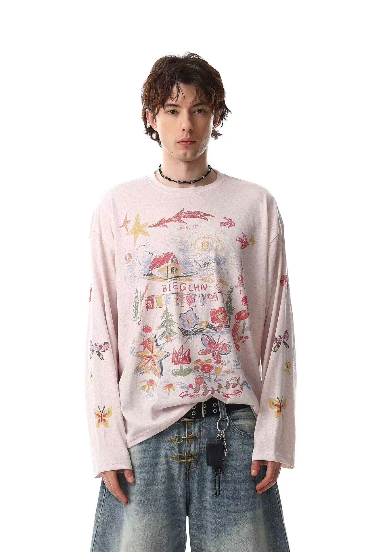 Streetwear Print Long Sleeve