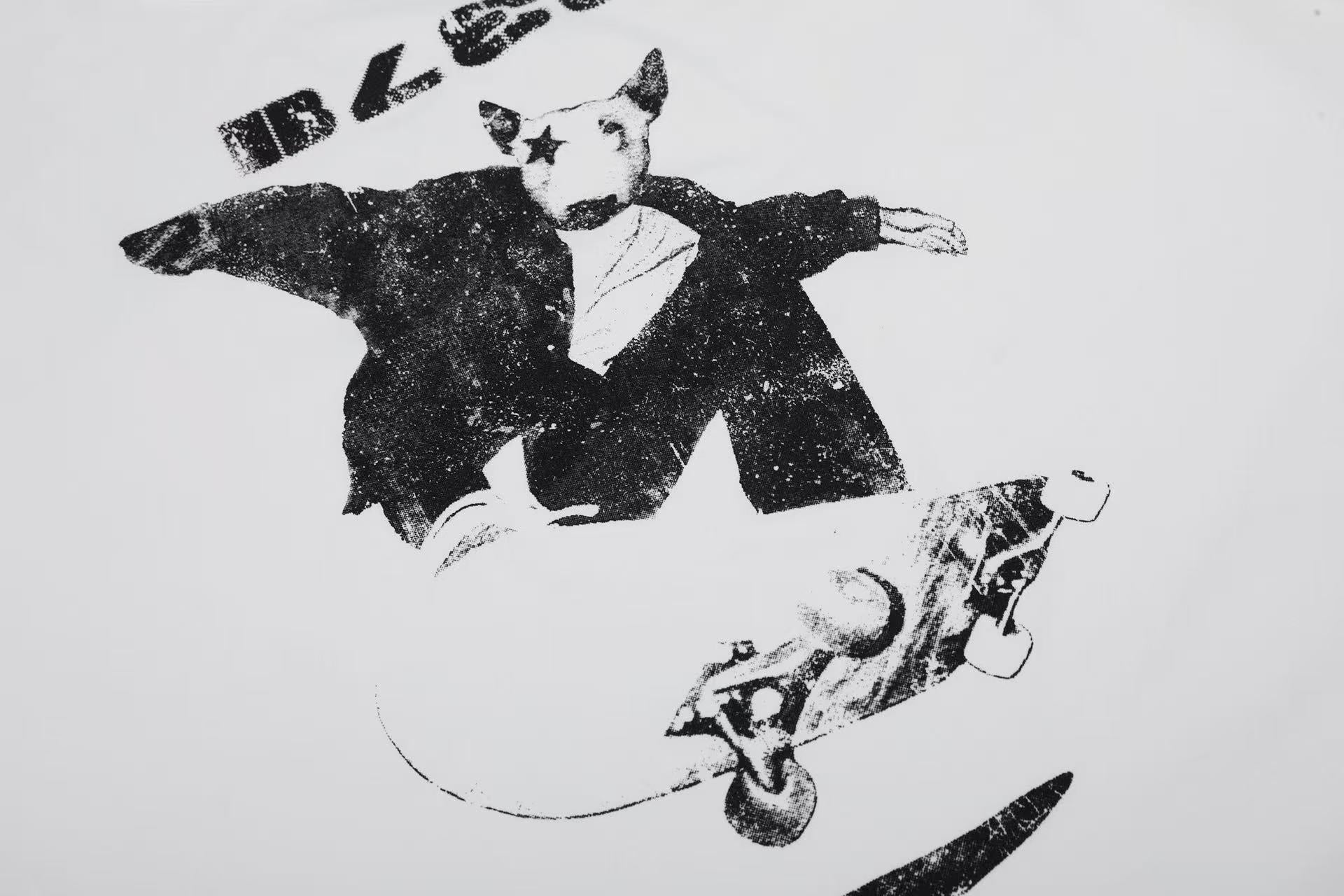 Streetwear Skateboard Print T-Shirt