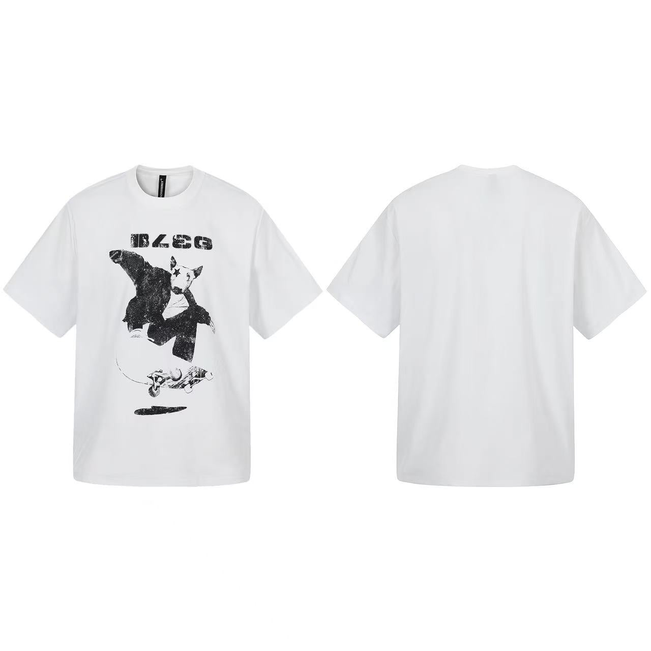 Streetwear Skateboard Print T-Shirt