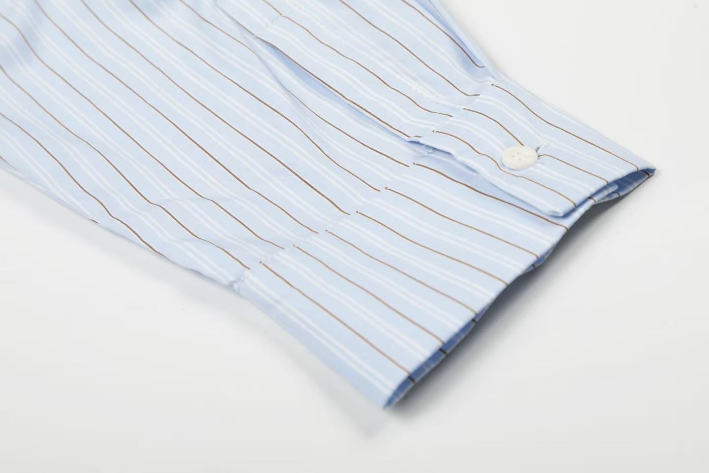 Cartoon Dog Print Striped  Long Sleeve Shirt