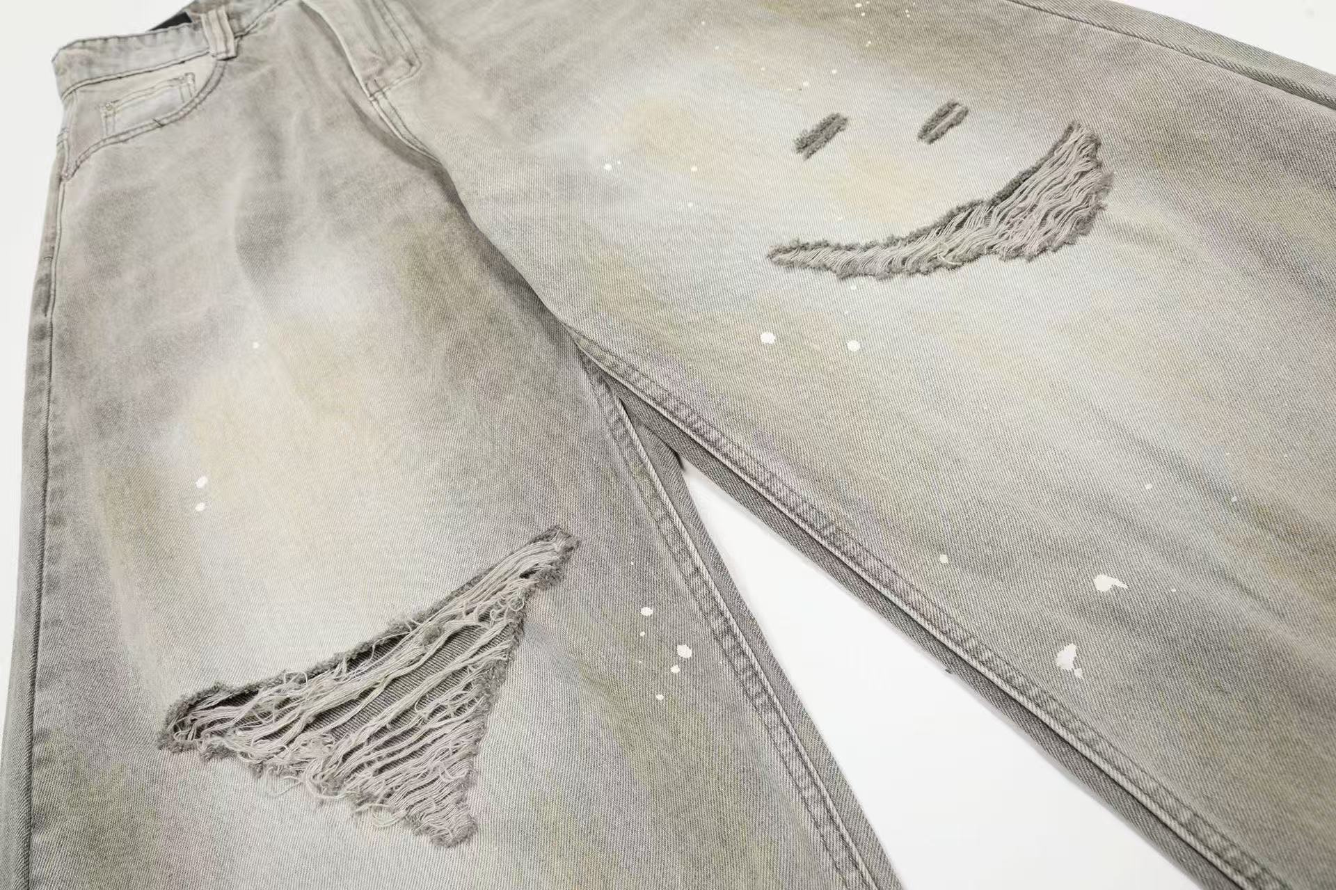 Vintage Washed Ripped Distressed Baggy Jeans