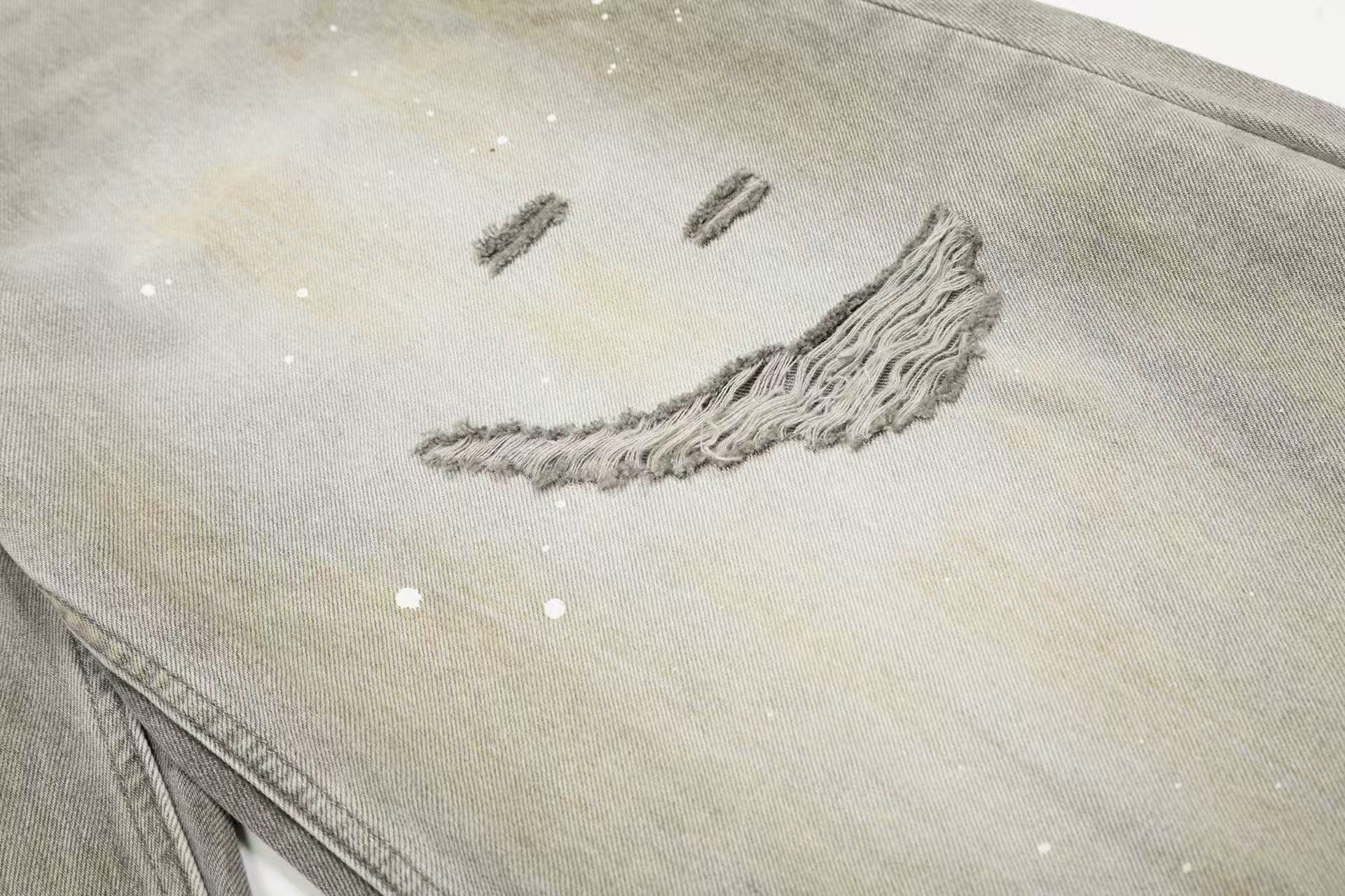 Vintage Washed Ripped Distressed Baggy Jeans