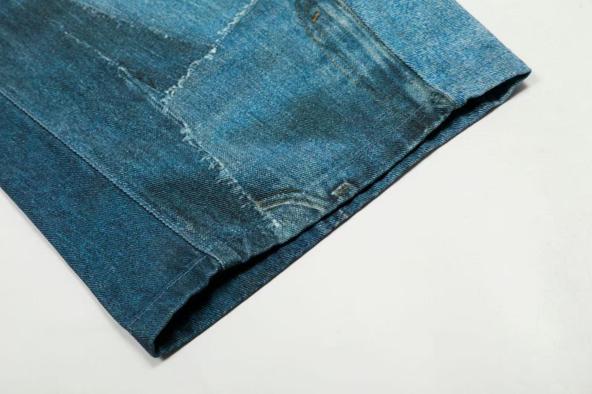 Vintage Patchwork Upcycled Baggy Wide Leg Jeans