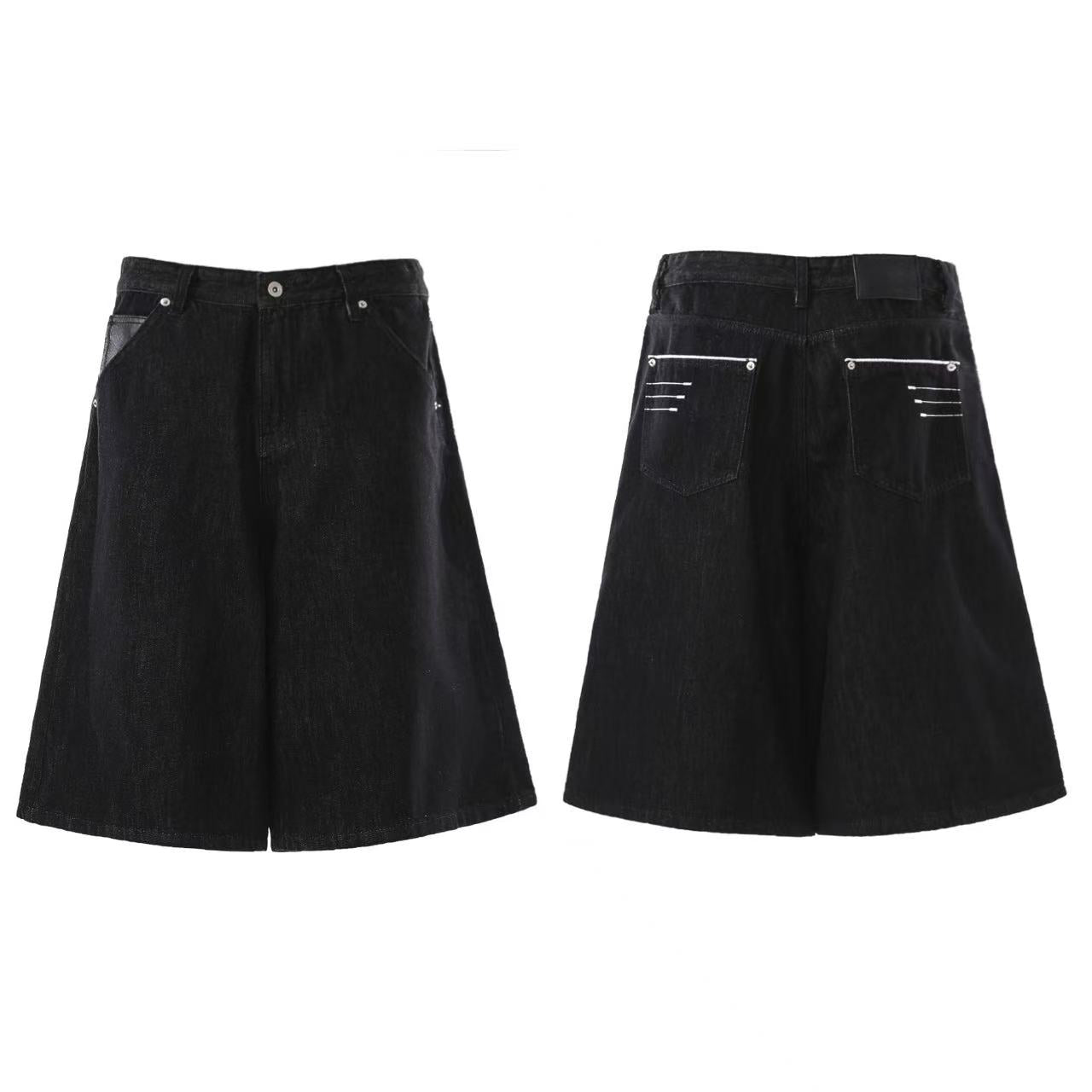 Vintage Baggy Wide-Leg Denim Jorts