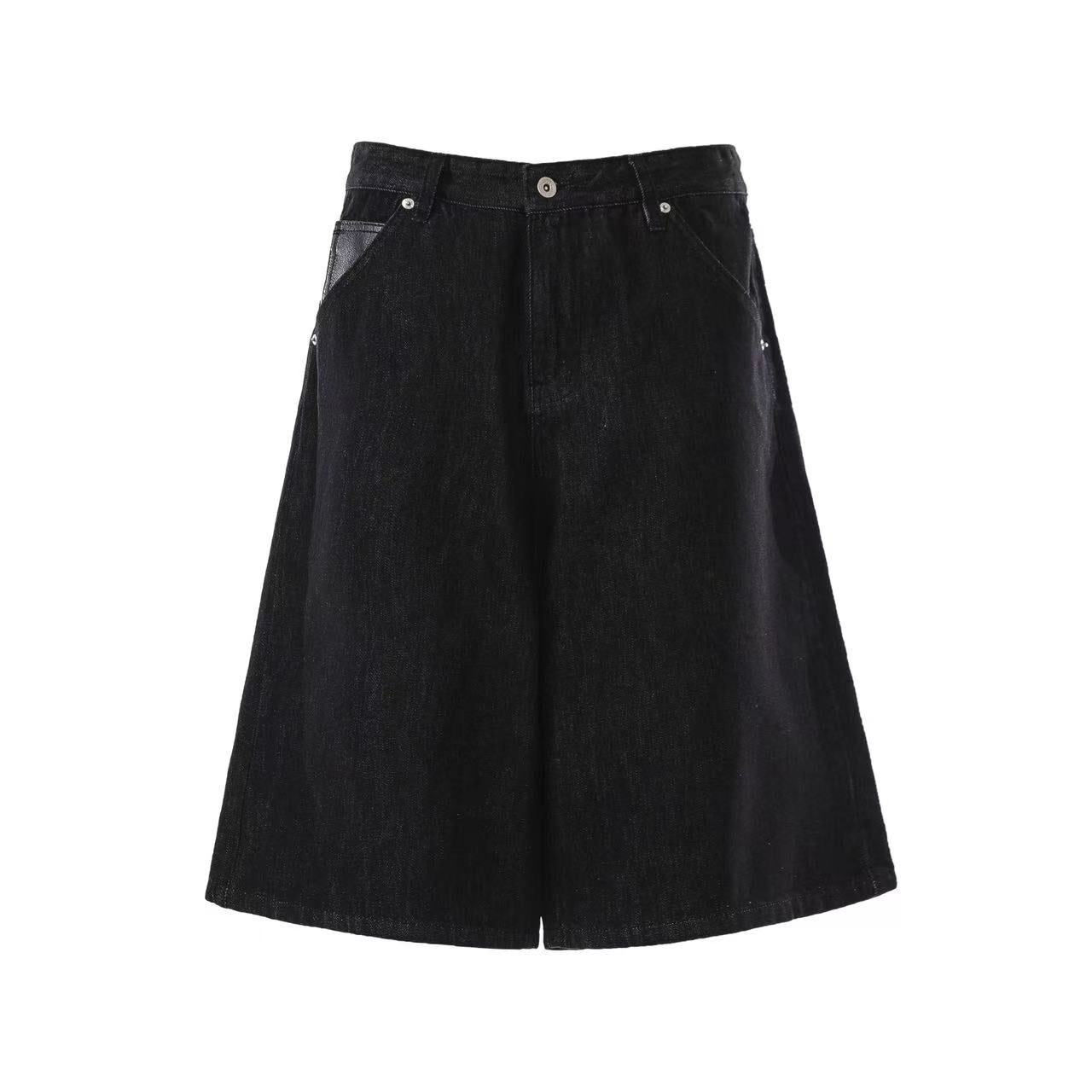 Vintage Baggy Wide-Leg Denim Jorts