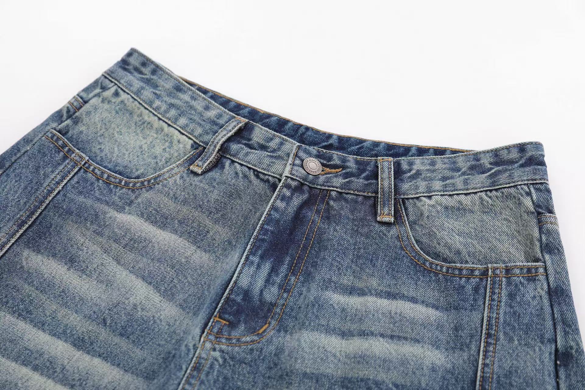 Vintage Wide-Leg Knee-Length Jorts
