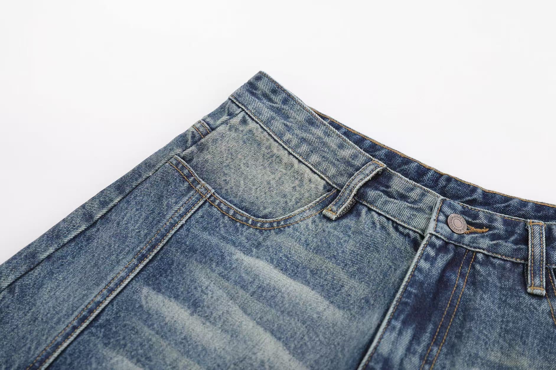 Vintage Wide-Leg Knee-Length Jorts