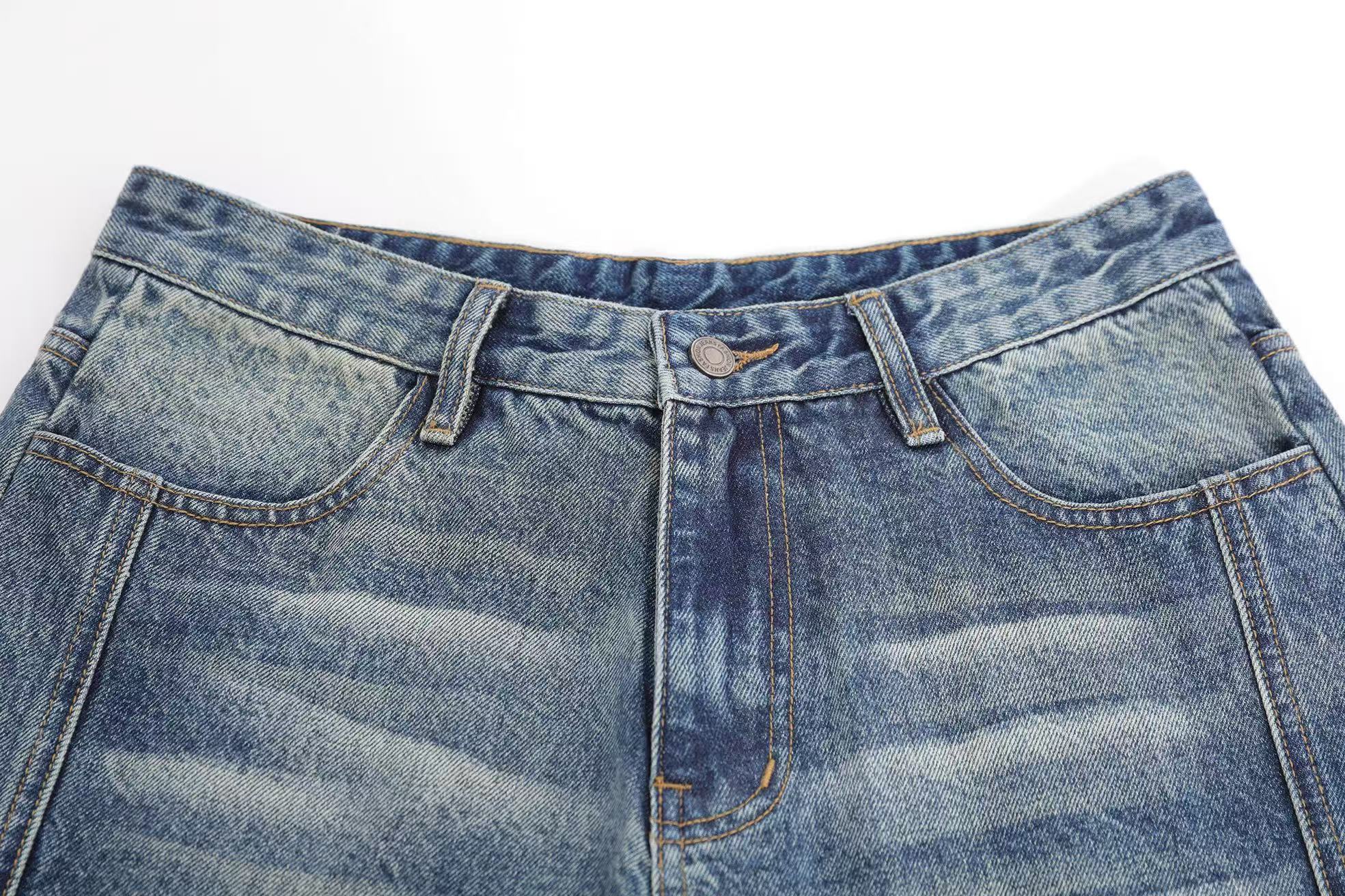 Vintage Wide-Leg Knee-Length Jorts