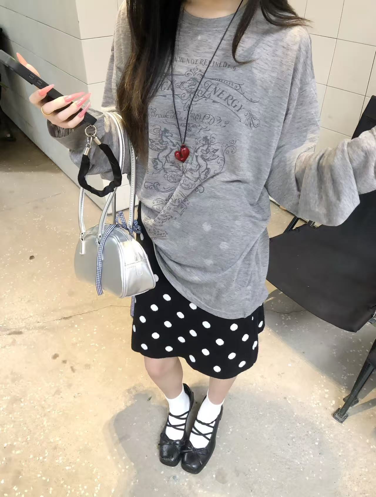 Vintage Baroque Graphic Sheer Long Sleeve