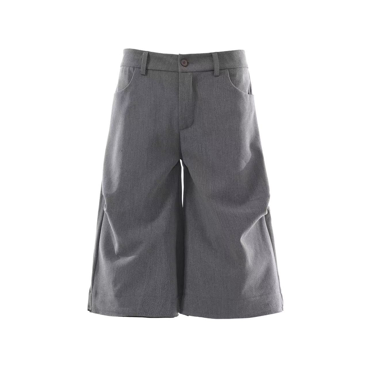 Oversized High-Waist Wide-Leg Shorts