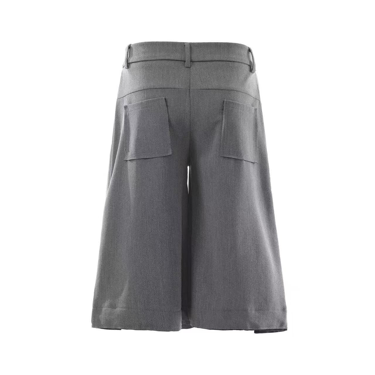 Oversized High-Waist Wide-Leg Shorts