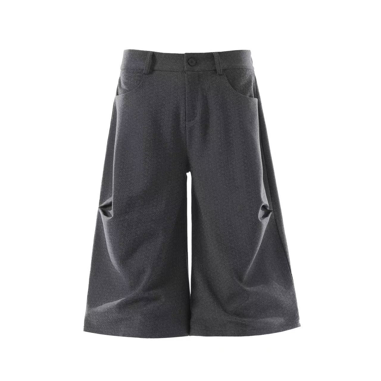 Oversized High-Waist Wide-Leg Shorts