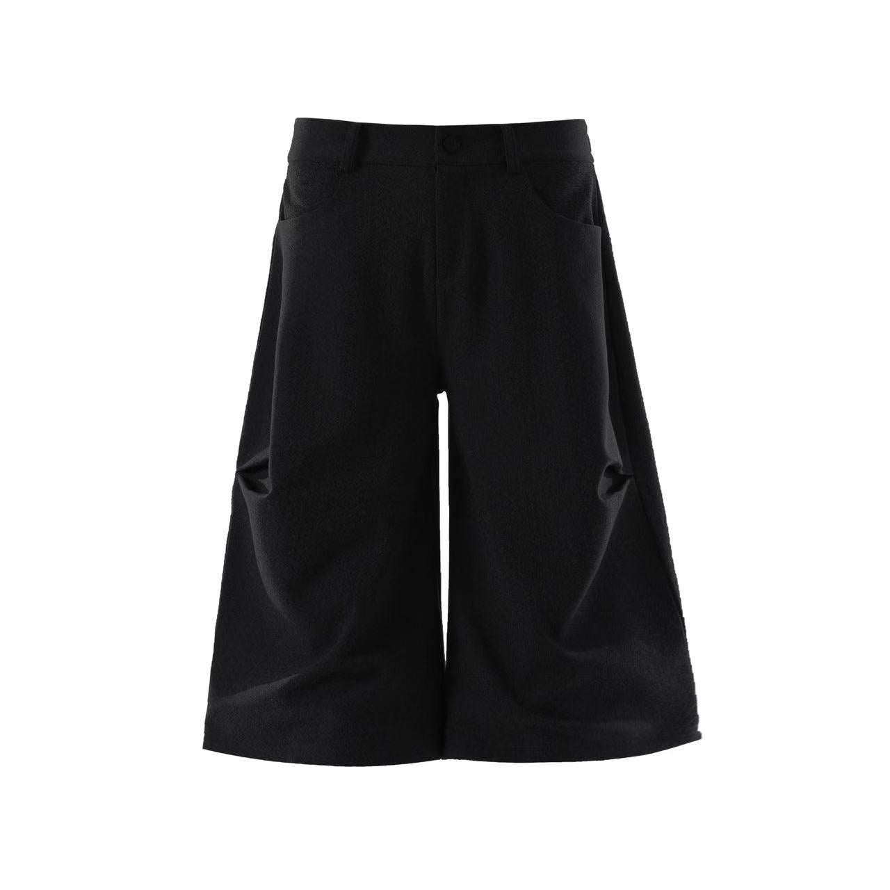 Oversized High-Waist Wide-Leg Shorts