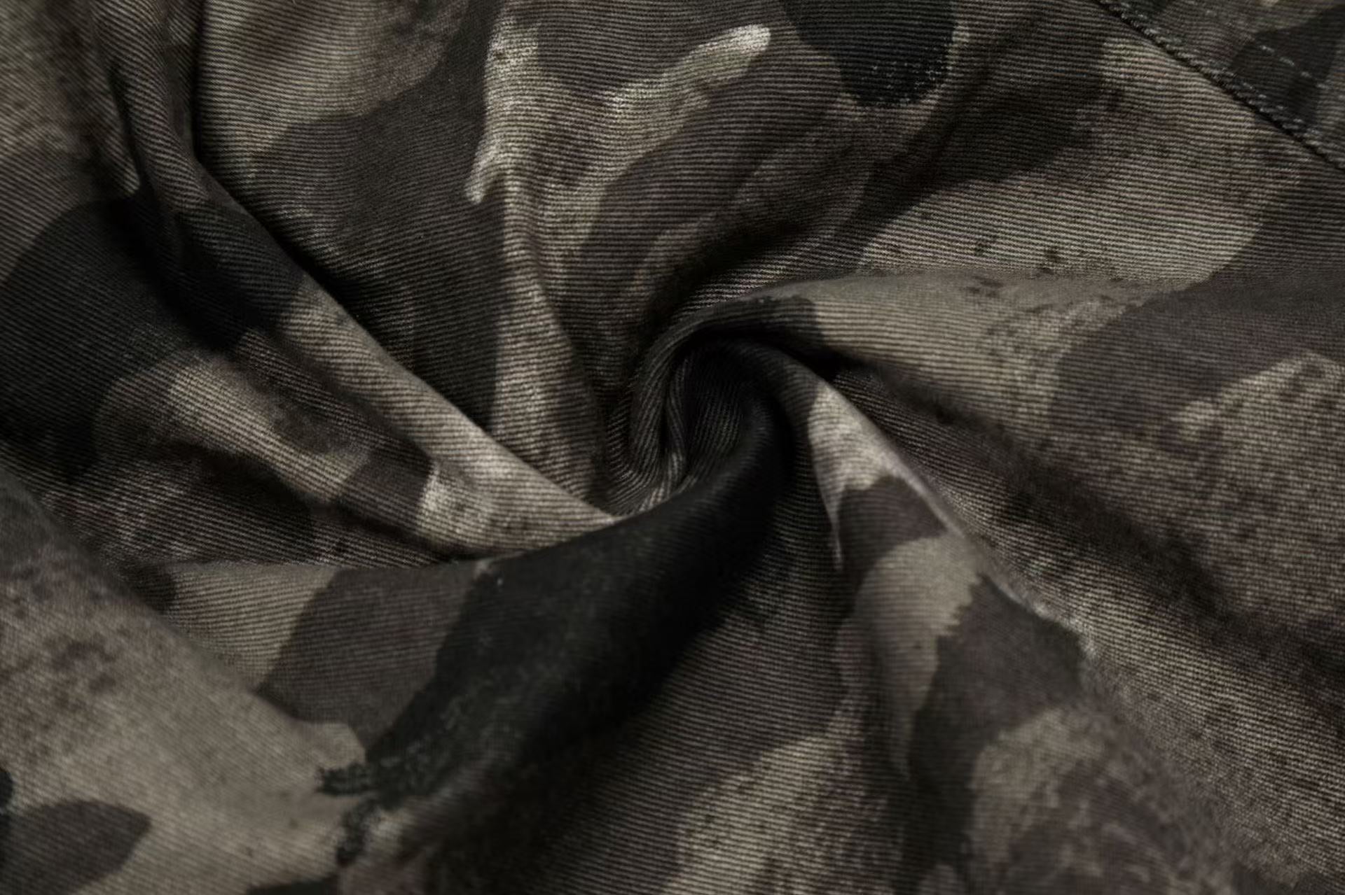 Camo Wide-Leg Knee-Length Jorts
