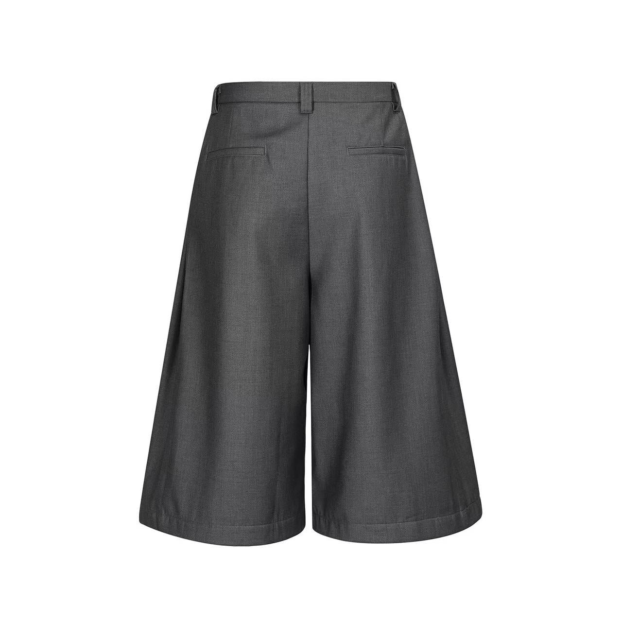Streetwear Clean-Fit Wide-Leg Shorts