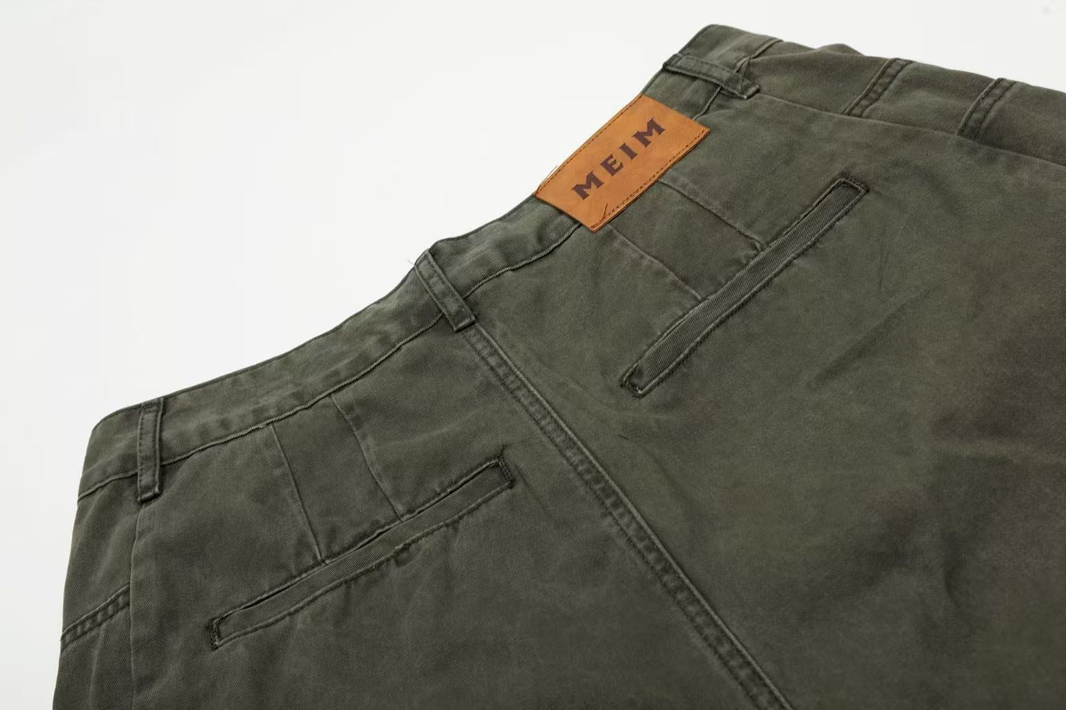 Beaded Charm Cargo Baggy Wide-Leg Jorts