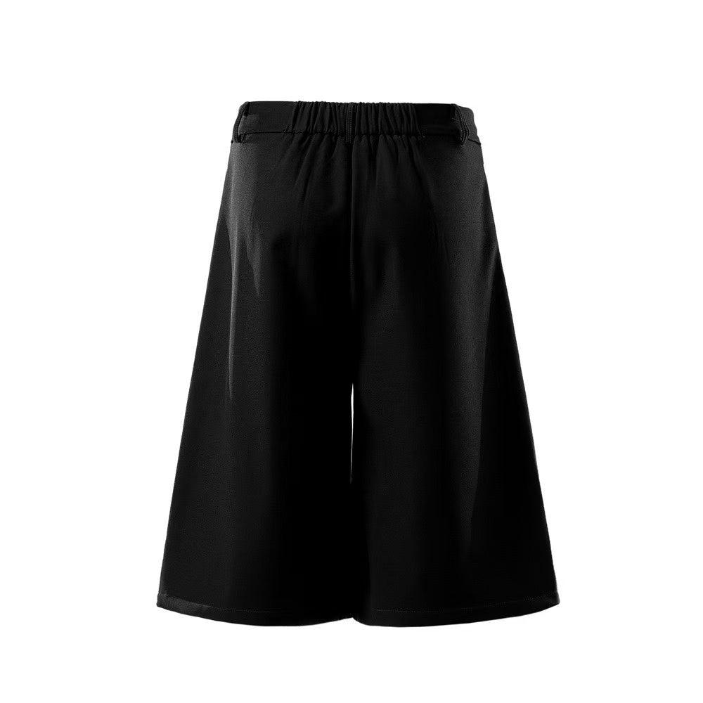 Streetwear Clean-Fit Wide-Leg Shorts