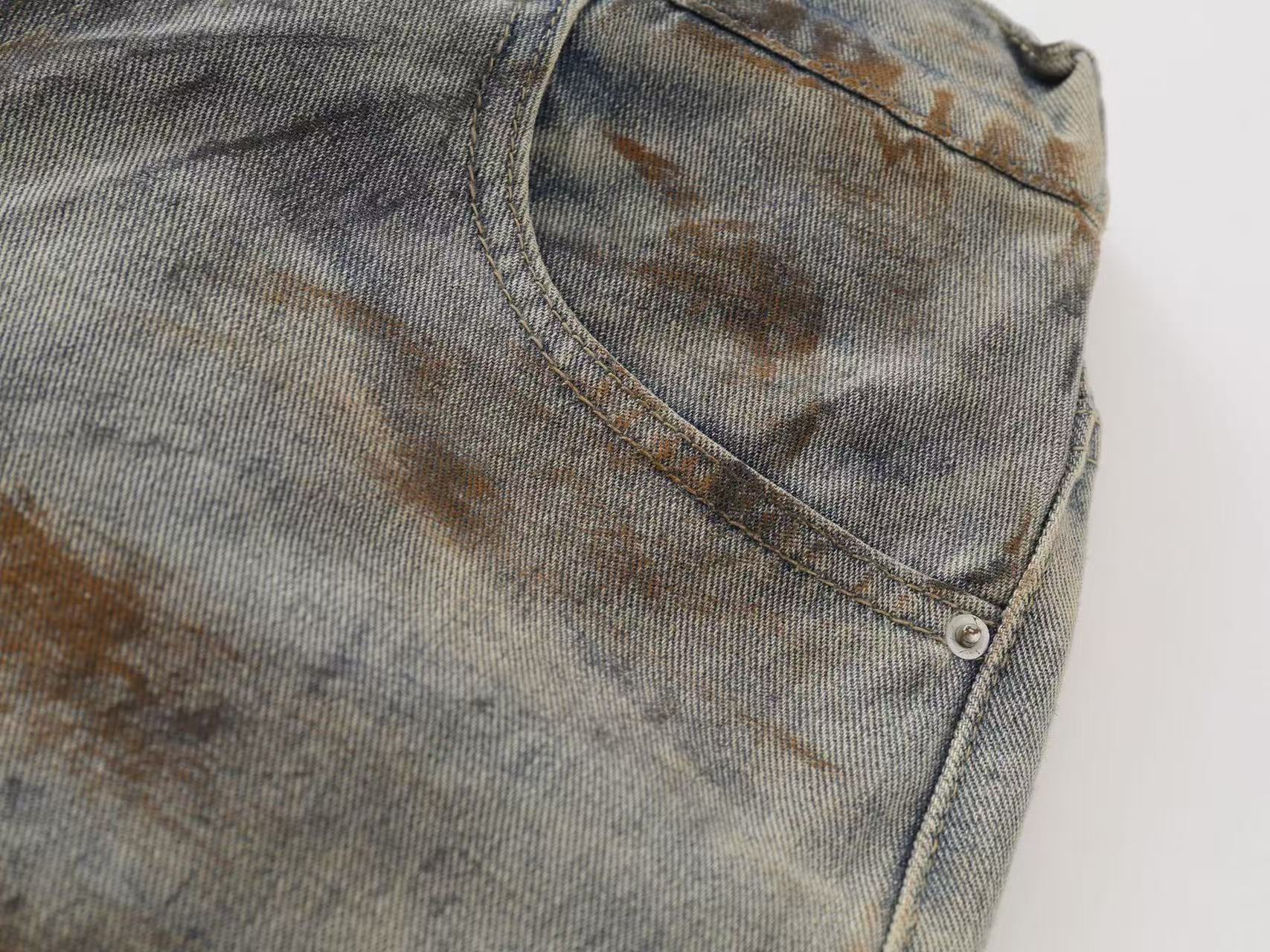 Wasteland Dirt Washed Wide-Leg Jorts