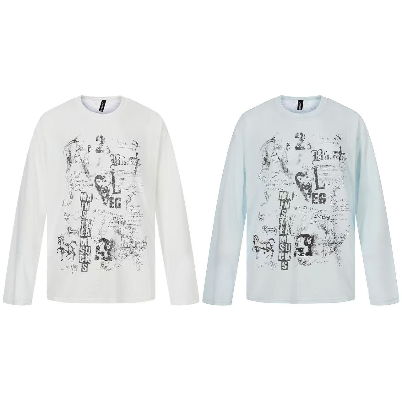 Streetwear Print Long Sleeve
