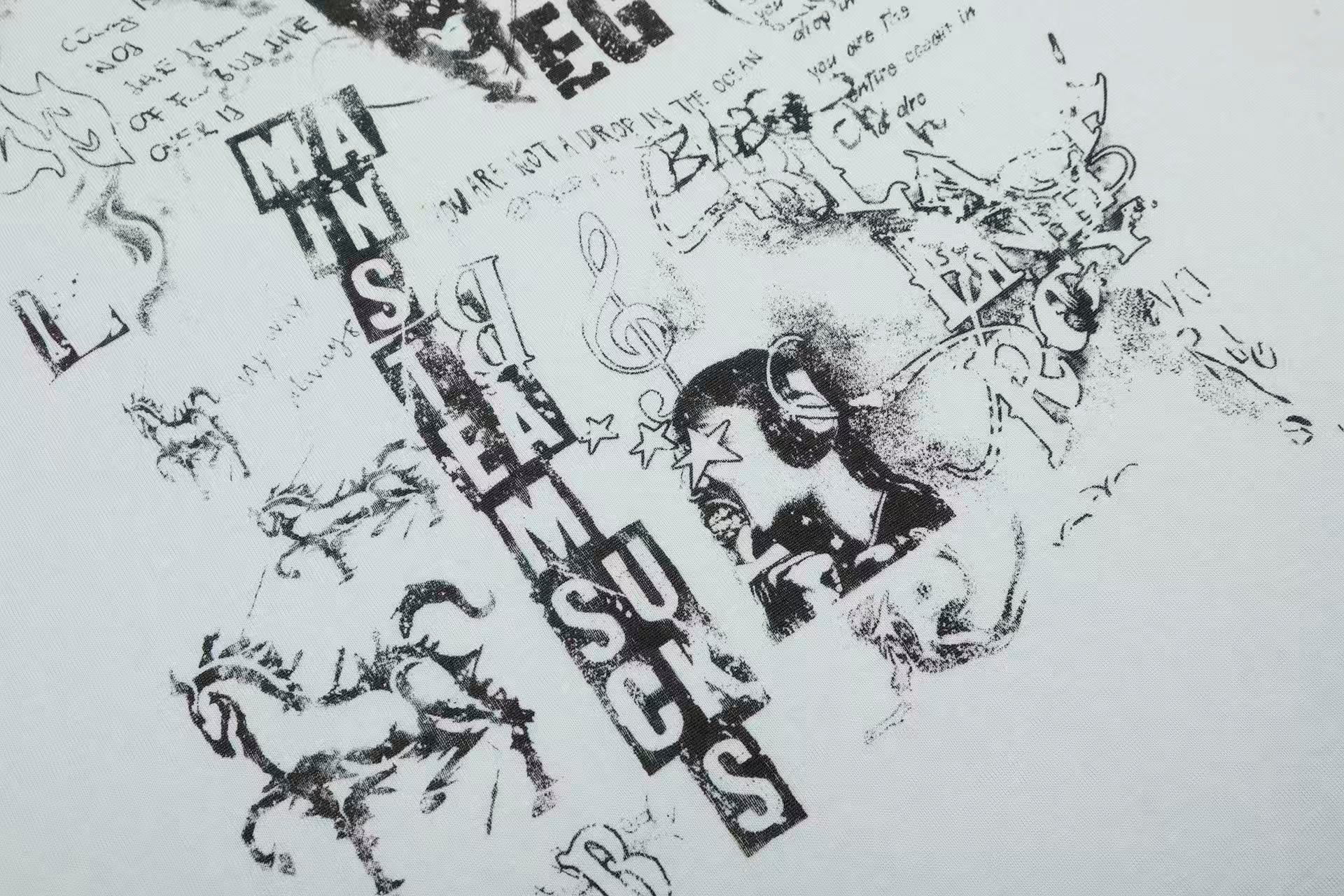 Streetwear Print Long Sleeve