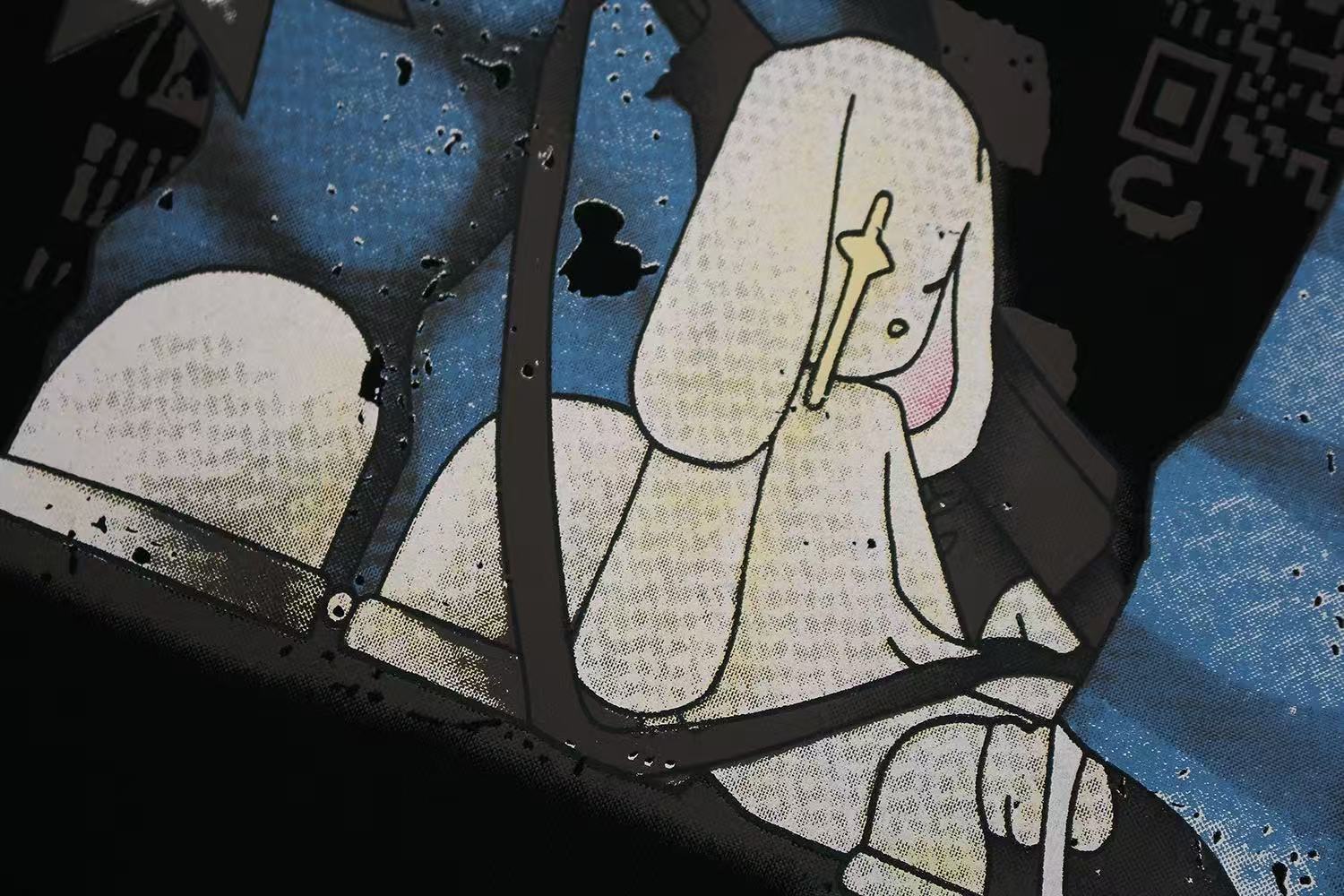 Streetwear Hip Hop Trio Graphic Print T-Shirt