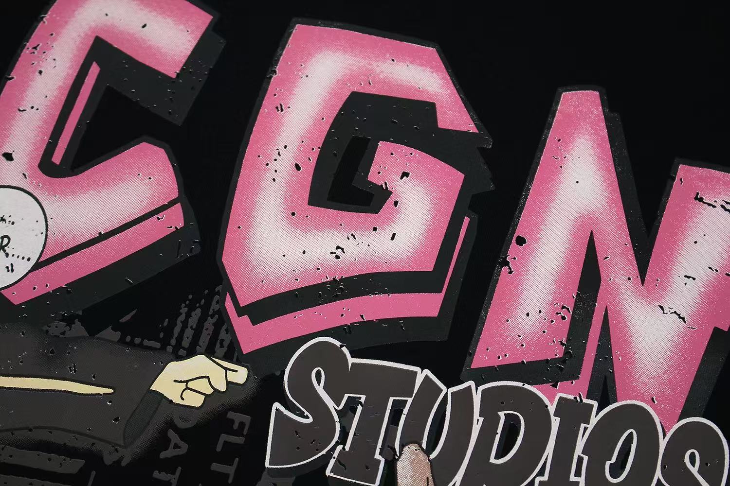 Streetwear Hip Hop Trio Graphic Print T-Shirt