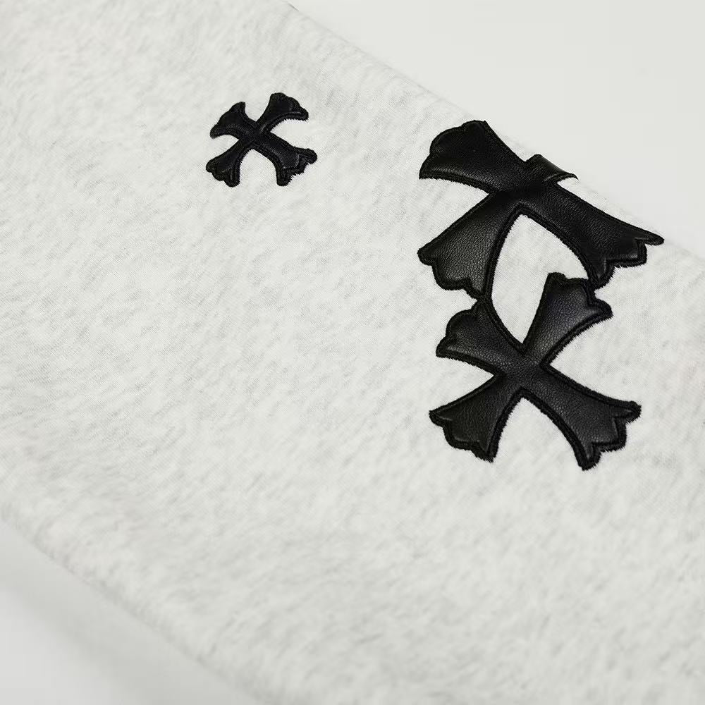 Vintage Gothic Cross Zip-Up Hoodie