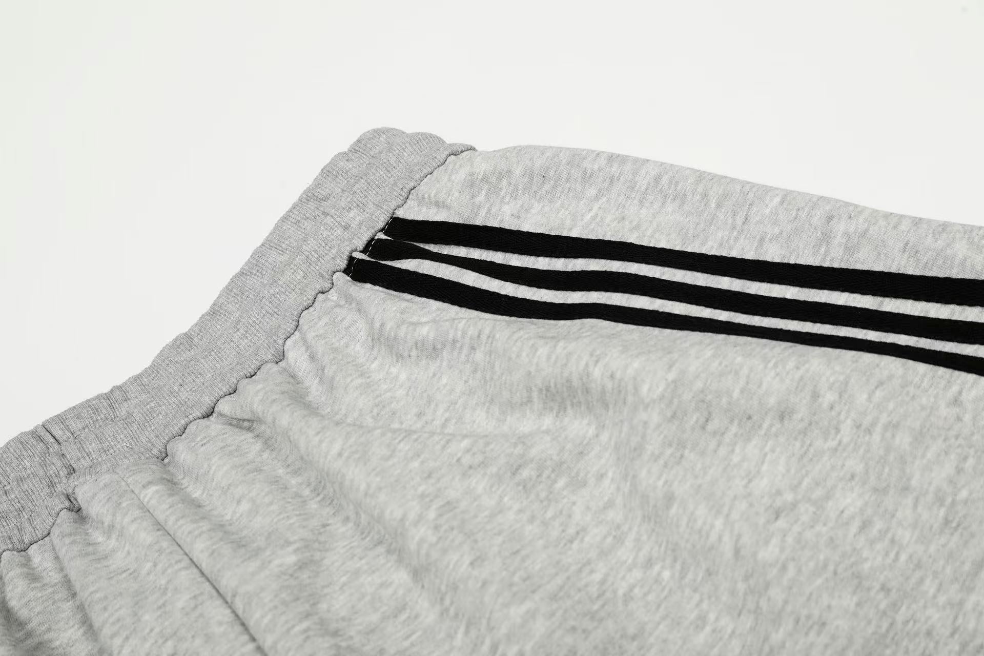 Retro Side Stripe Baggy Wide-Leg Sweatpants