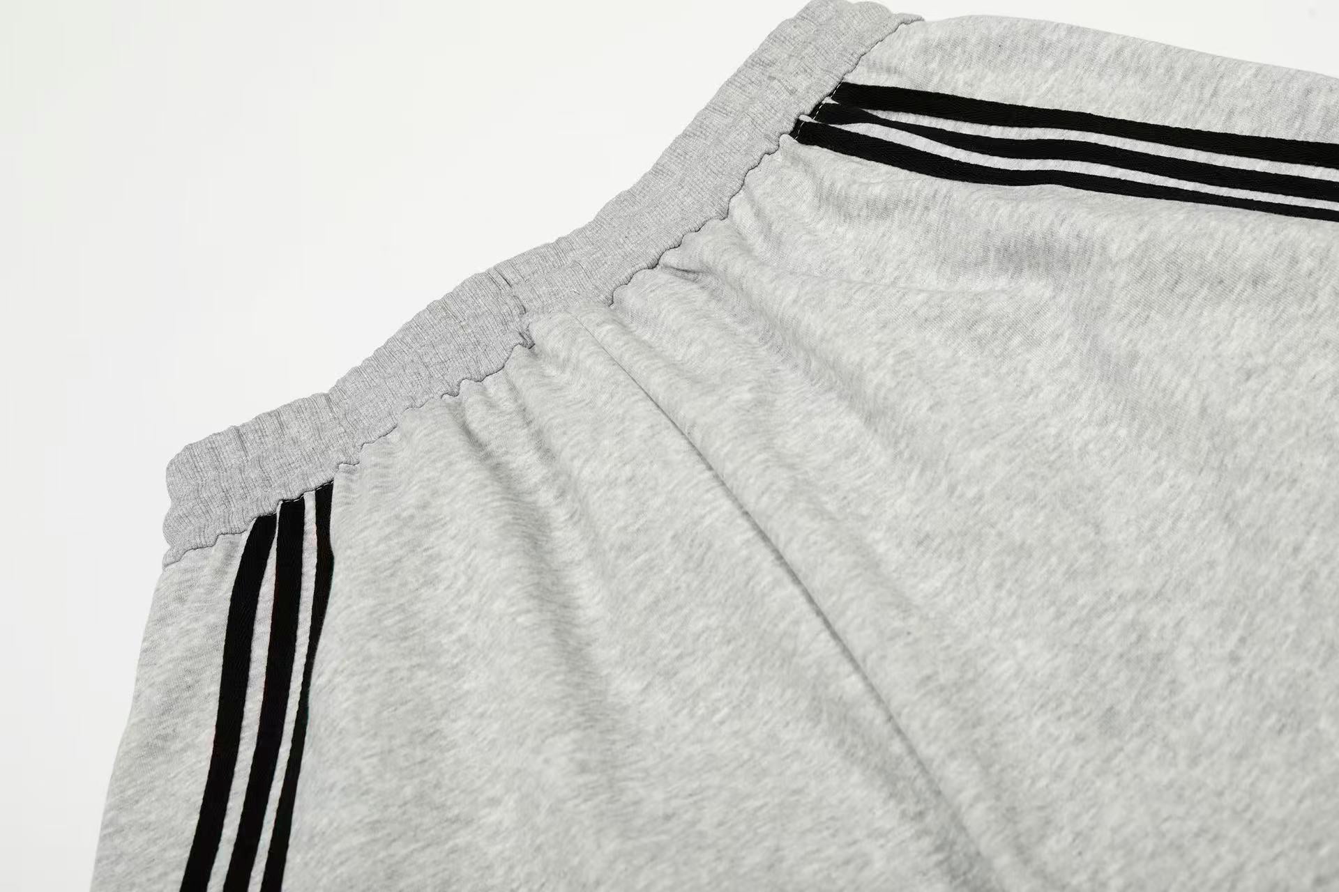 Retro Side Stripe Baggy Wide-Leg Sweatpants