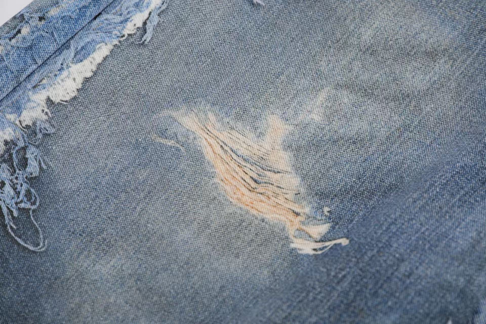 3D Print Fake Layered Distressed Wide-Leg Jorts