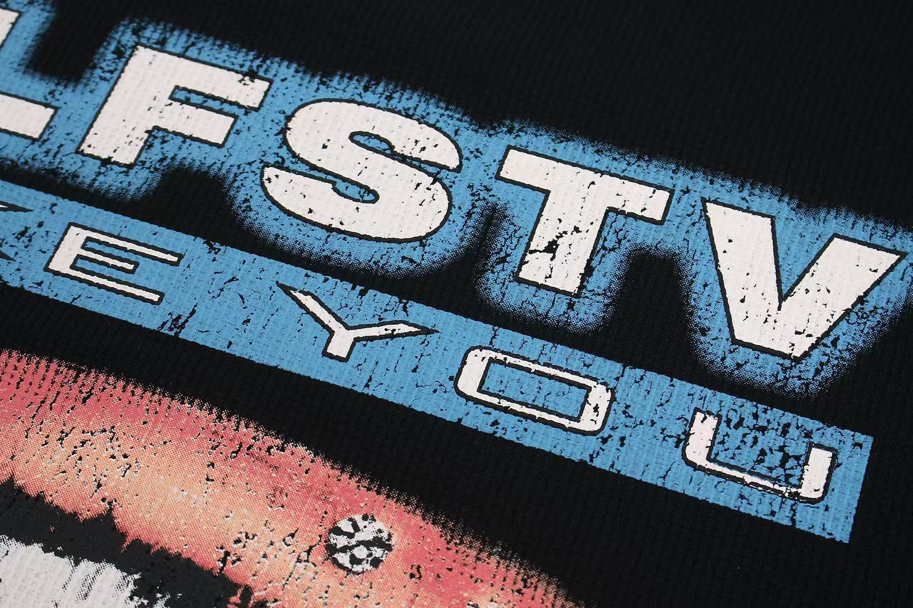Eye Print Waffle Knit T-Shirt