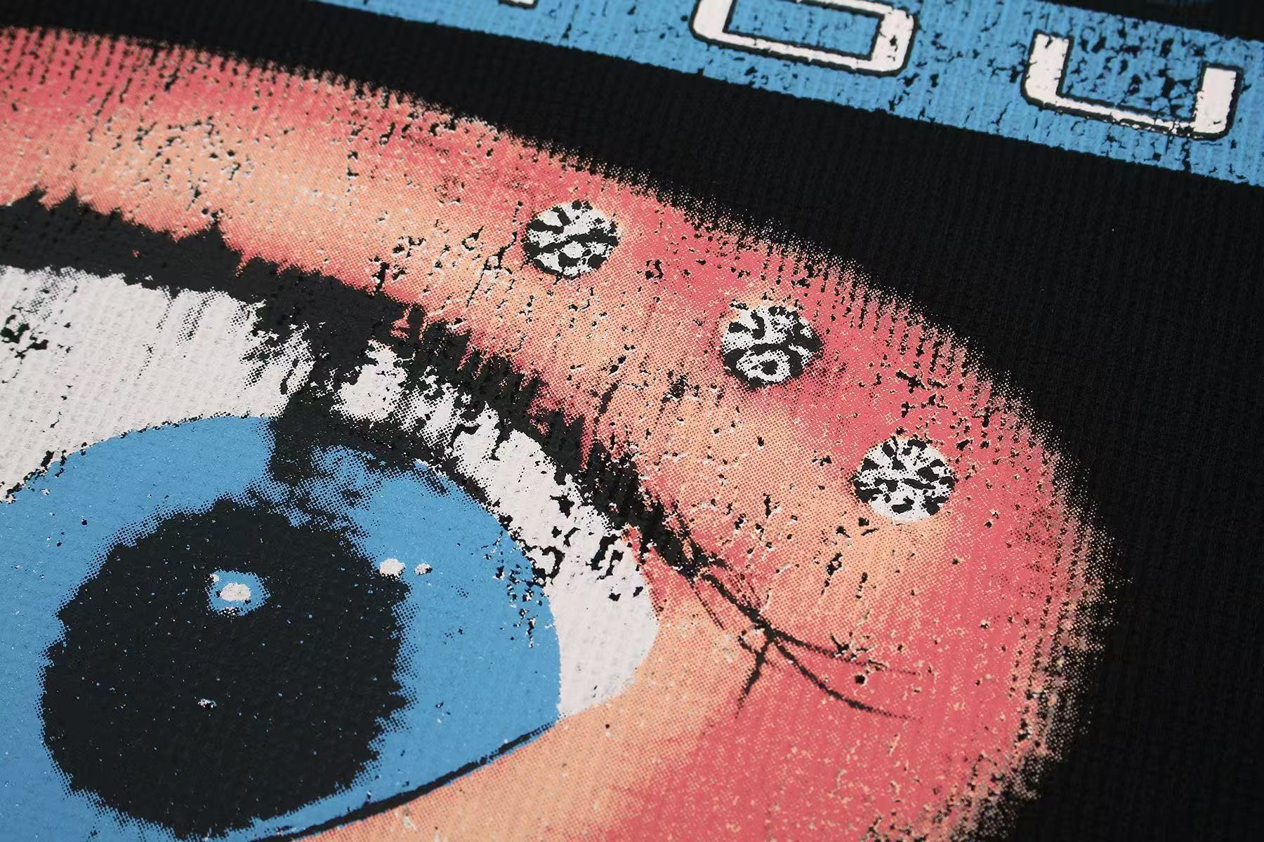Eye Print Waffle Knit T-Shirt