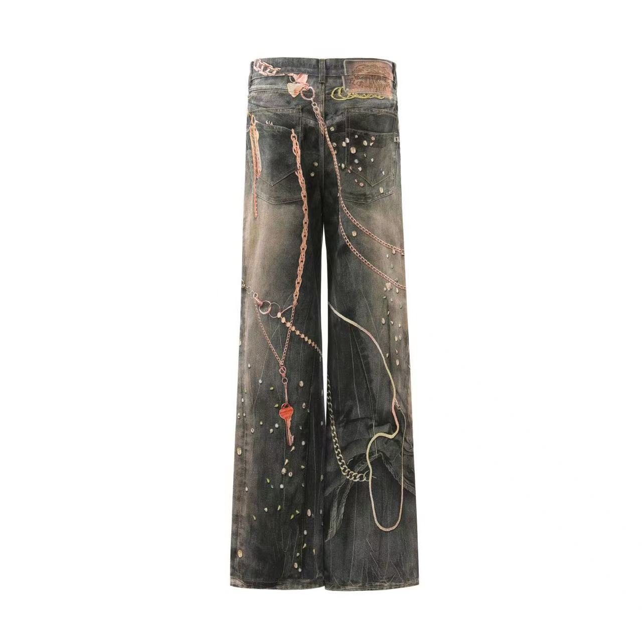 Street-Style 3D-Print Graffiti Jeans