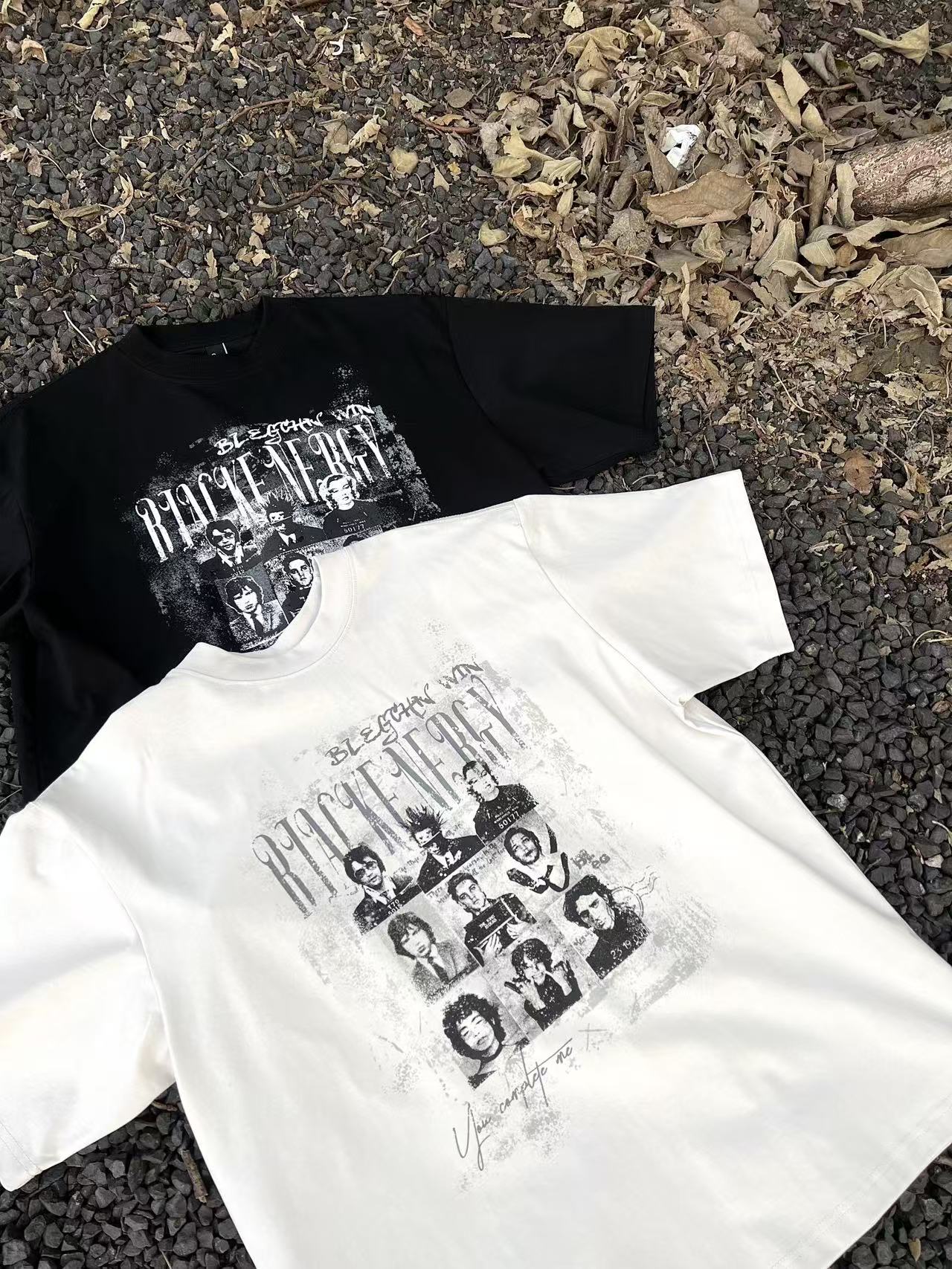 Vintage Grunge Collage Graphic Print T-Shirt