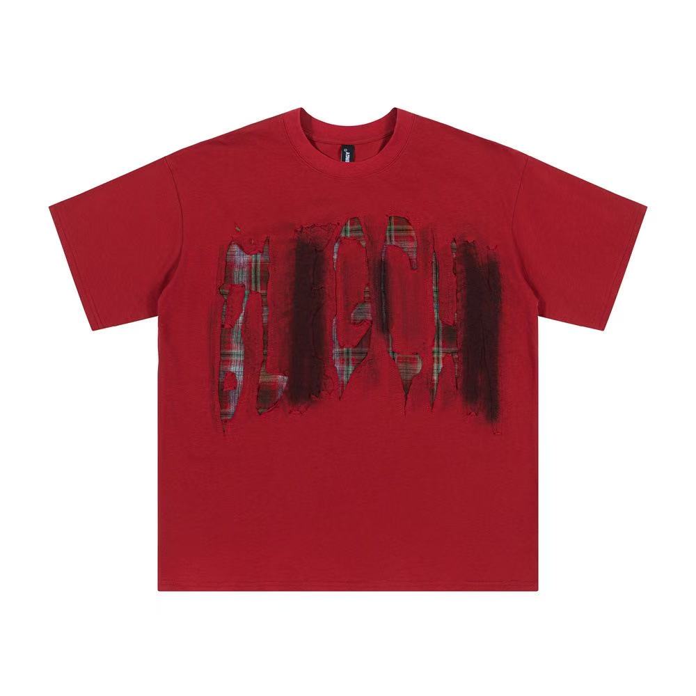Street Style Patch Letter Graphic T-Shirt