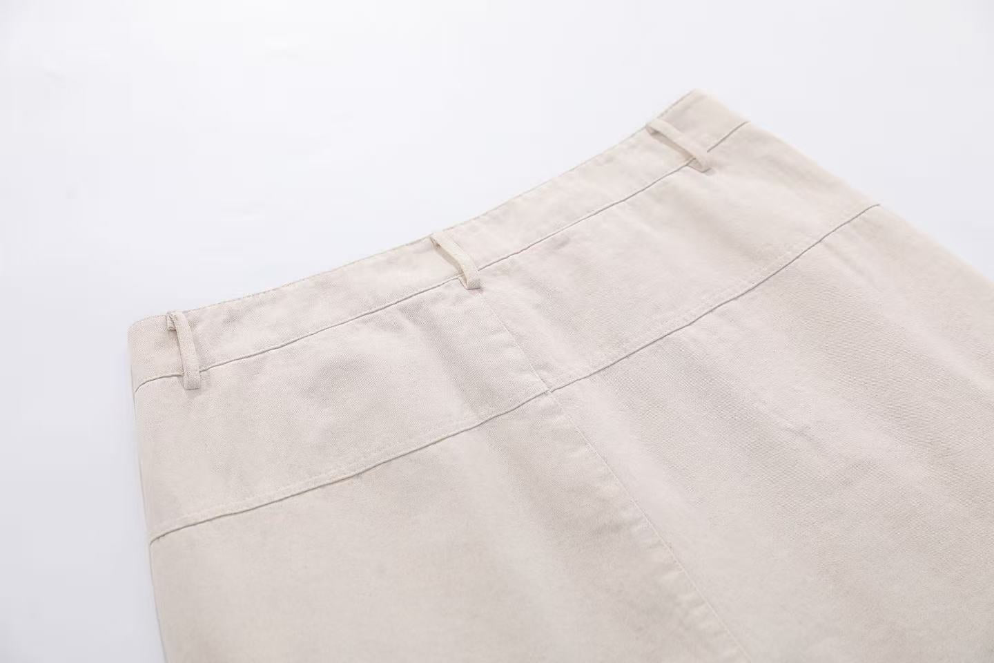 Cuffed Multi-Pocket Drawstring Cargo Jorts