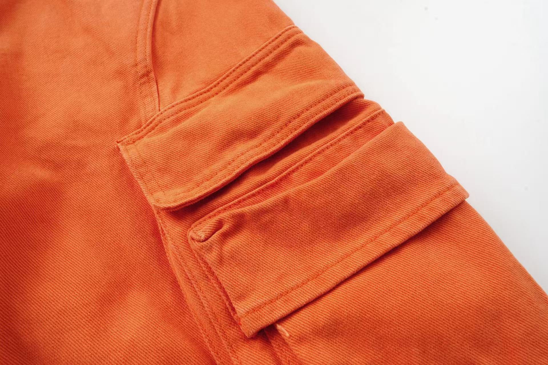 Streetwear Multi-Pocket Wide-Leg Cargo Pants