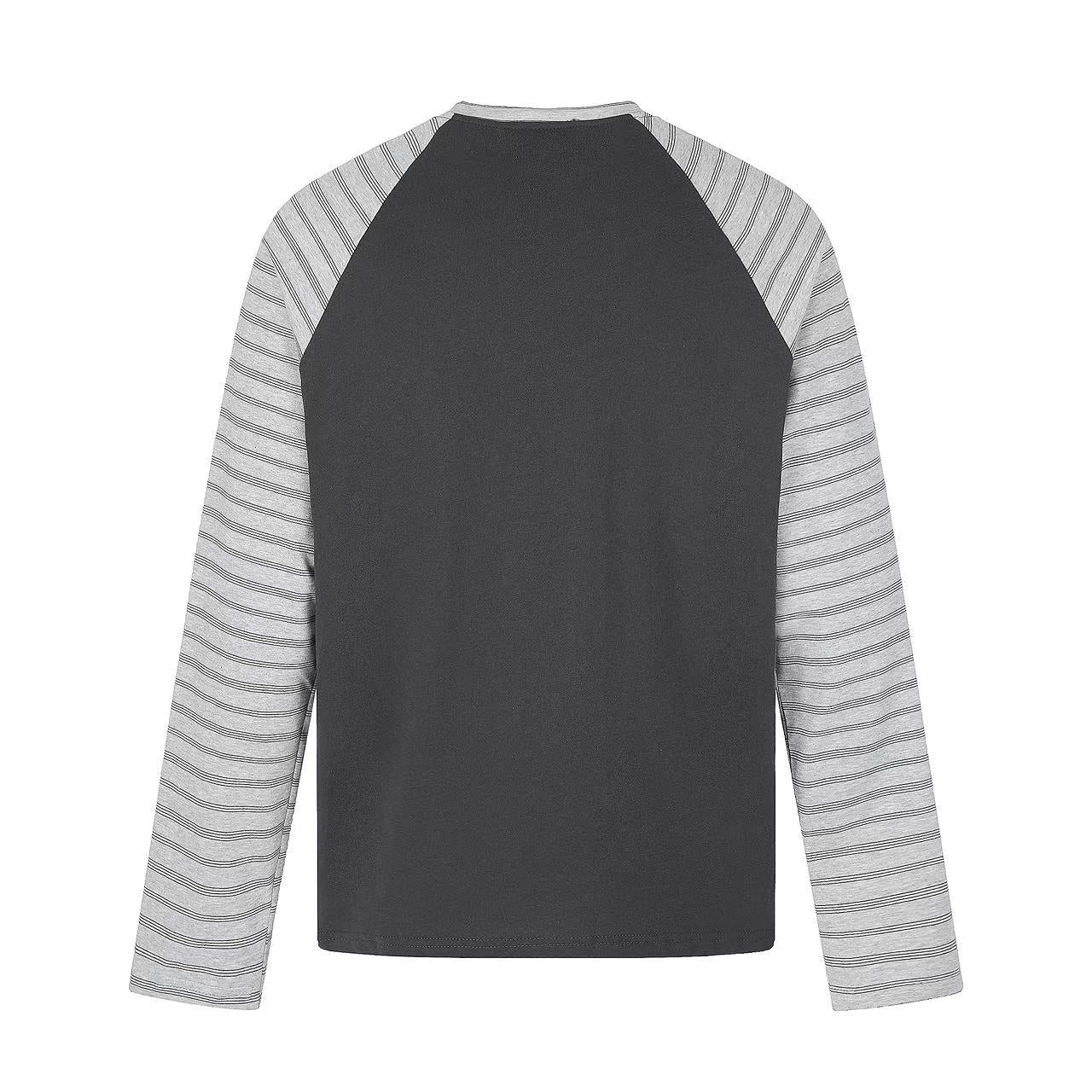 Distressed Star Faces Raglan Long Sleeve