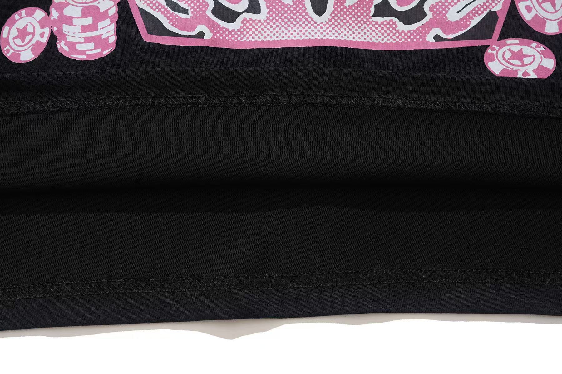Streetwear " Rich" Text Print T-Shirt