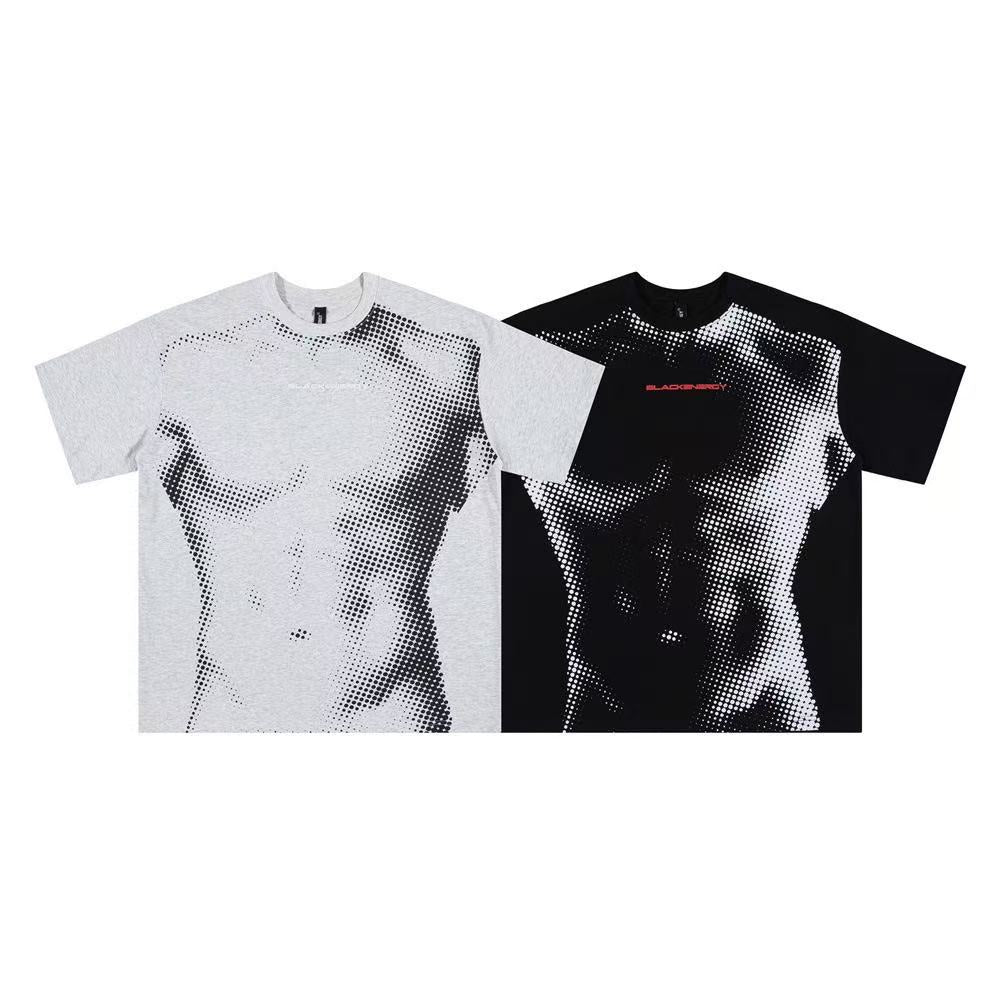 Streetwear Muscle Body Print T-Shirt