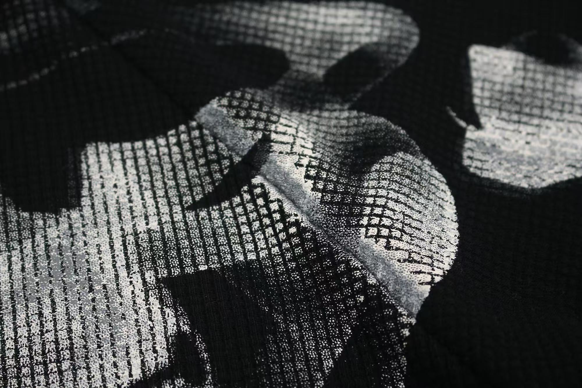 Streetwear Waffle Nail Through Skeleton Print T-Shirt