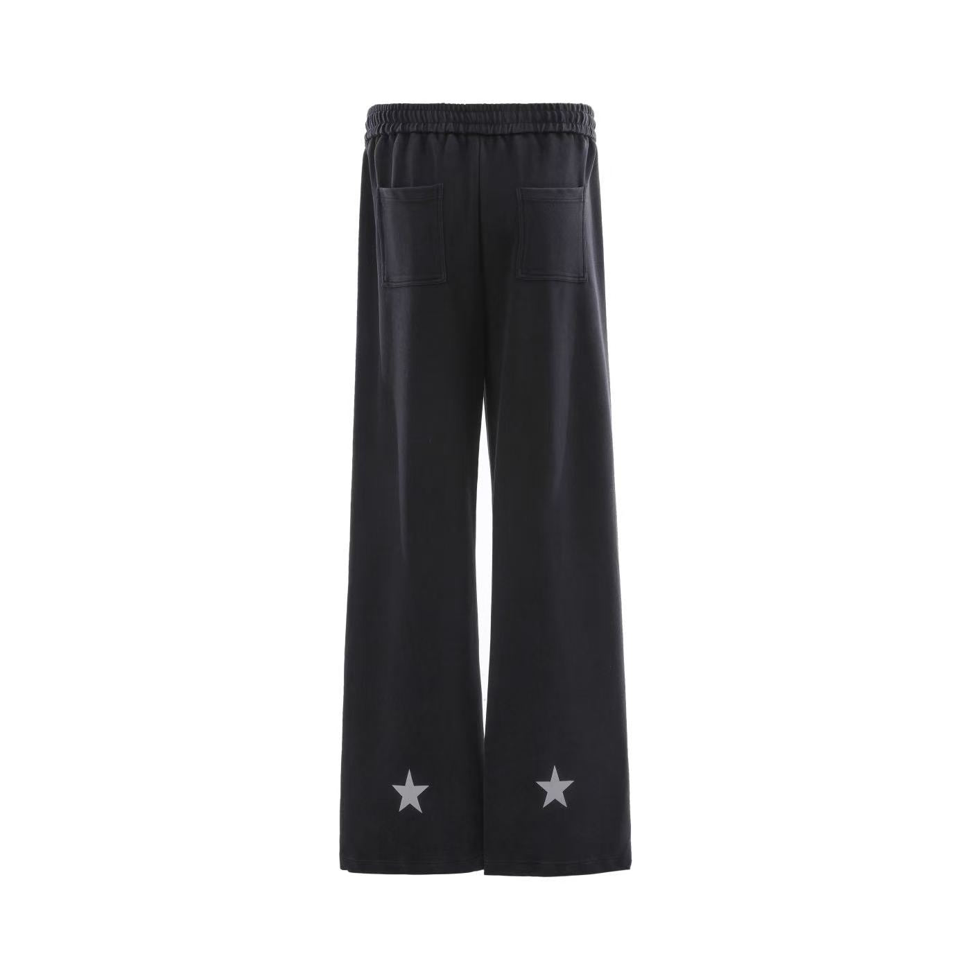 Wing Print Wide-Leg Sweatpants