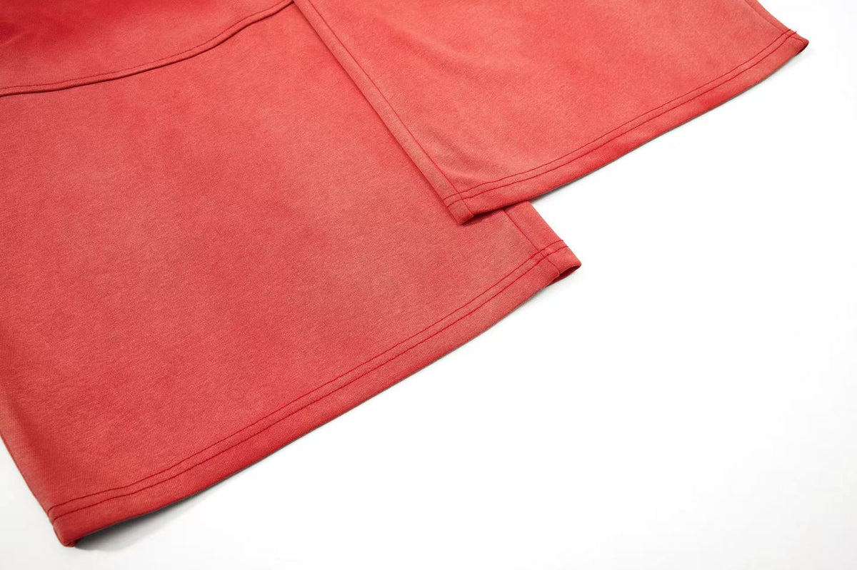 Crest Embroidered Baggy Wide-Leg Sweatpants