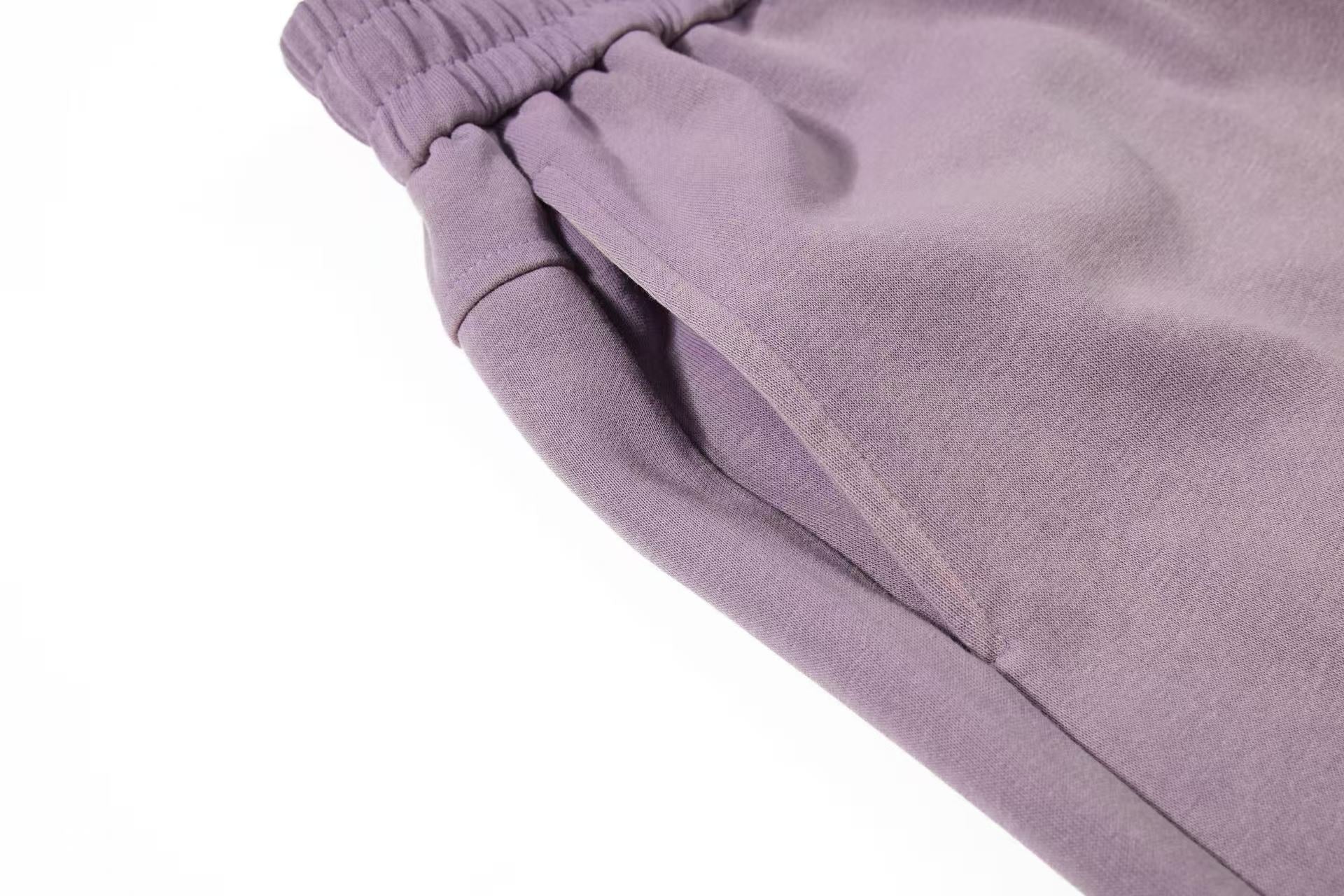 Ombre Wash Letter Wide-Leg Sweatpants