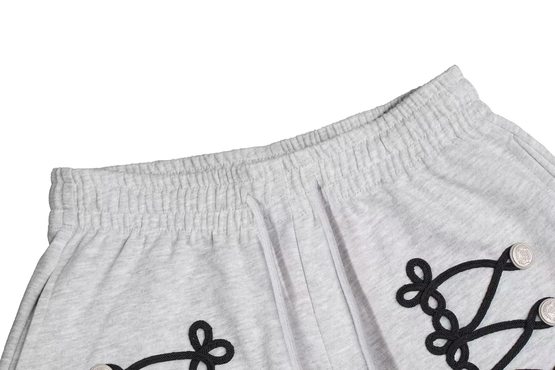 Side Lace-Up Detail Baggy Wide-Leg Sweatpants