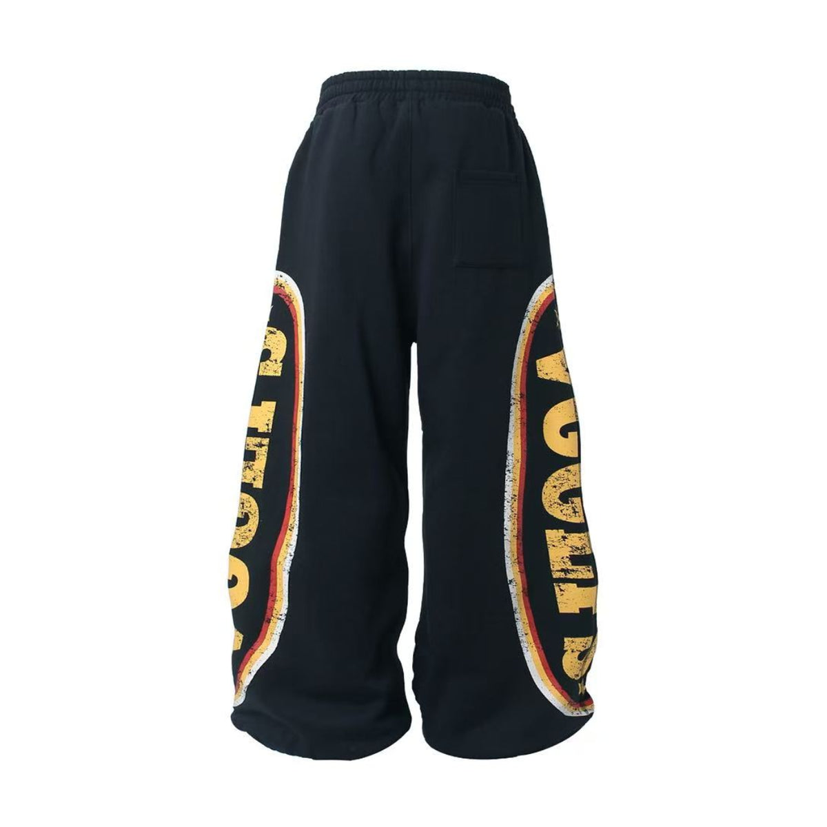 Vintage Sports Graphic Baggy Wide-Leg Sweatpants