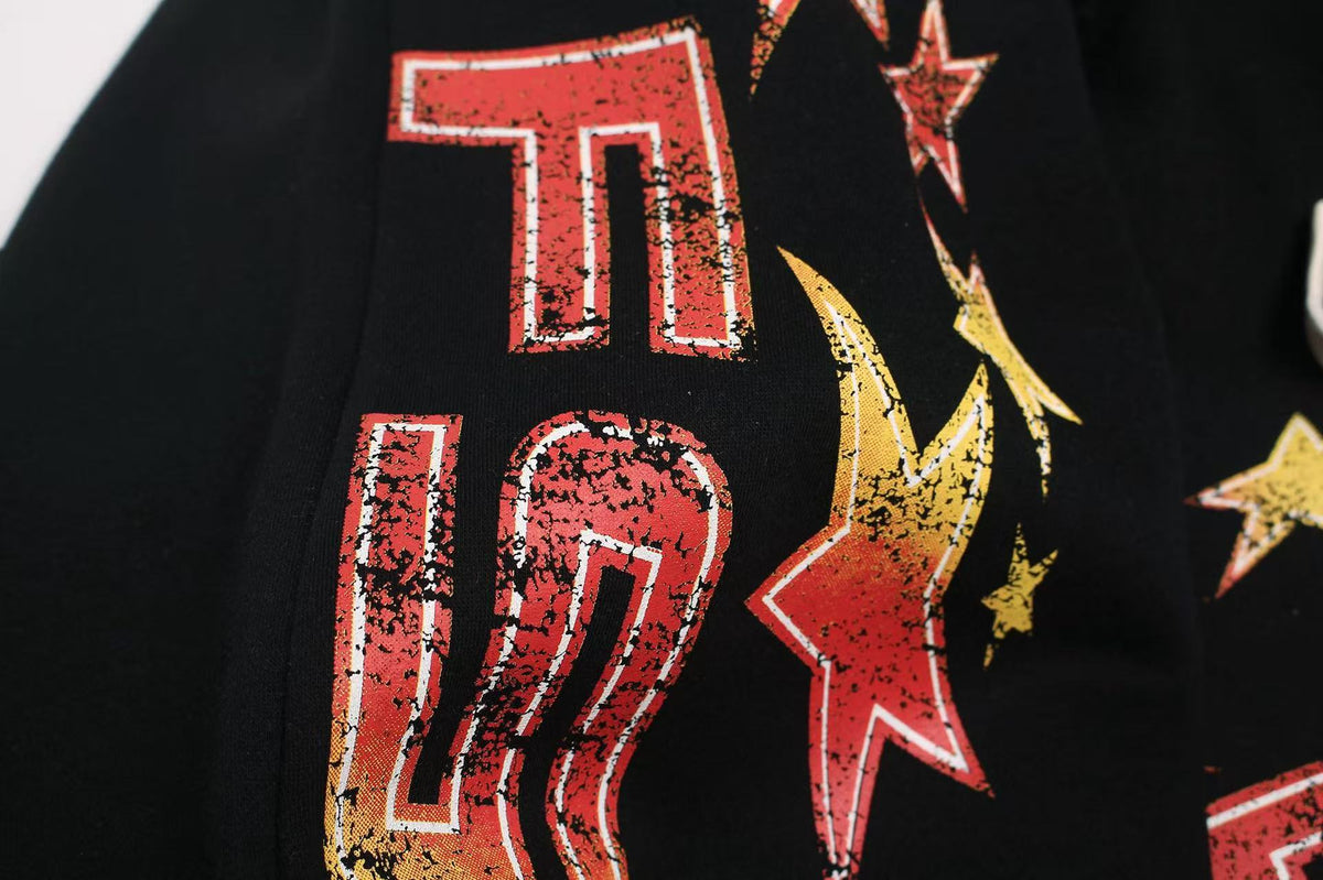 Vintage Sports Graphic Baggy Wide-Leg Sweatpants