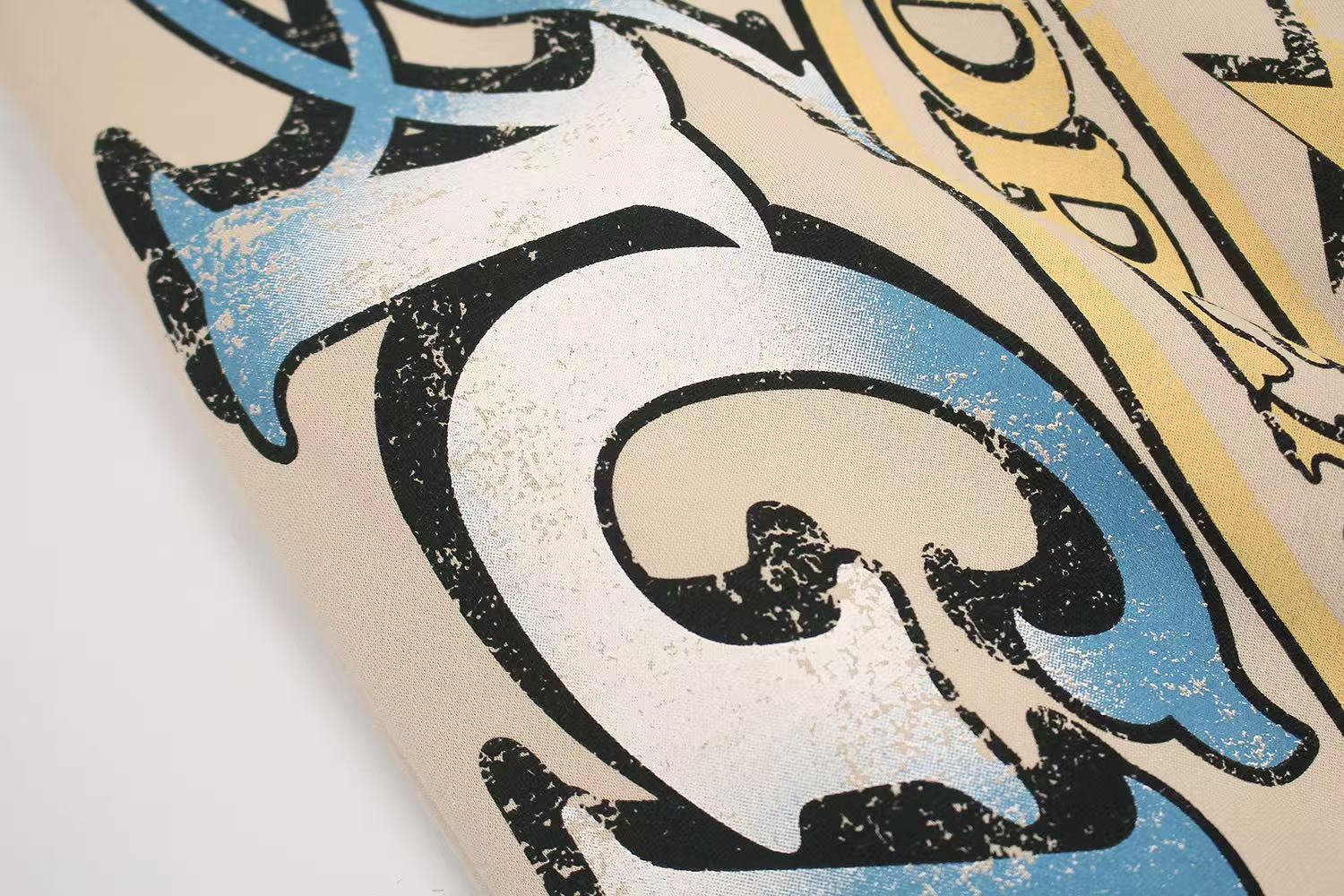 Graffiti Star Graphic Baggy Wide-Leg Sweatpants