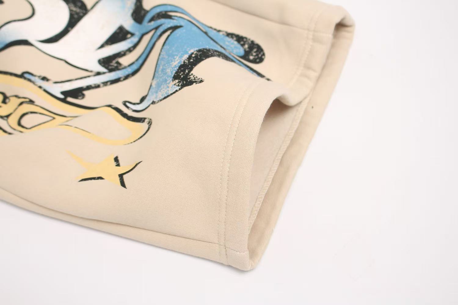 Graffiti Star Graphic Baggy Wide-Leg Sweatpants