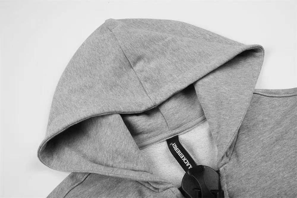 Statement Graphic Zip-Up Hoodie